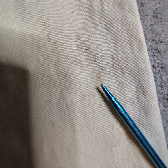 Gap Chino Pants Womens Size 28x28 French Vanilla Embellished Colorblock Trim Y2K - Picture 11 of 13